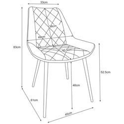 Набор стульев Akord SJ.0488 (Black) Thumb