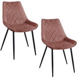 Set scaune Akord SJ.0488 (Black/Pink) Thumb