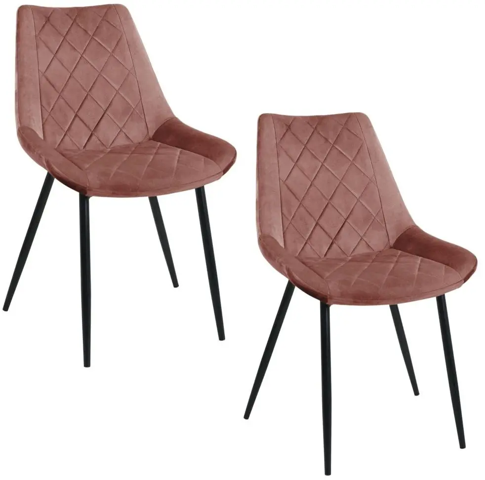 Set scaune Akord SJ.0488 (Black/Pink) - 3