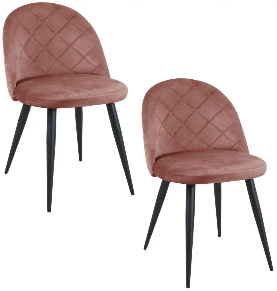 Set scaune Akord SJ.077 (Black/Pink) - 3