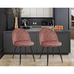 Set scaune Akord SJ.077 (Black/Pink)