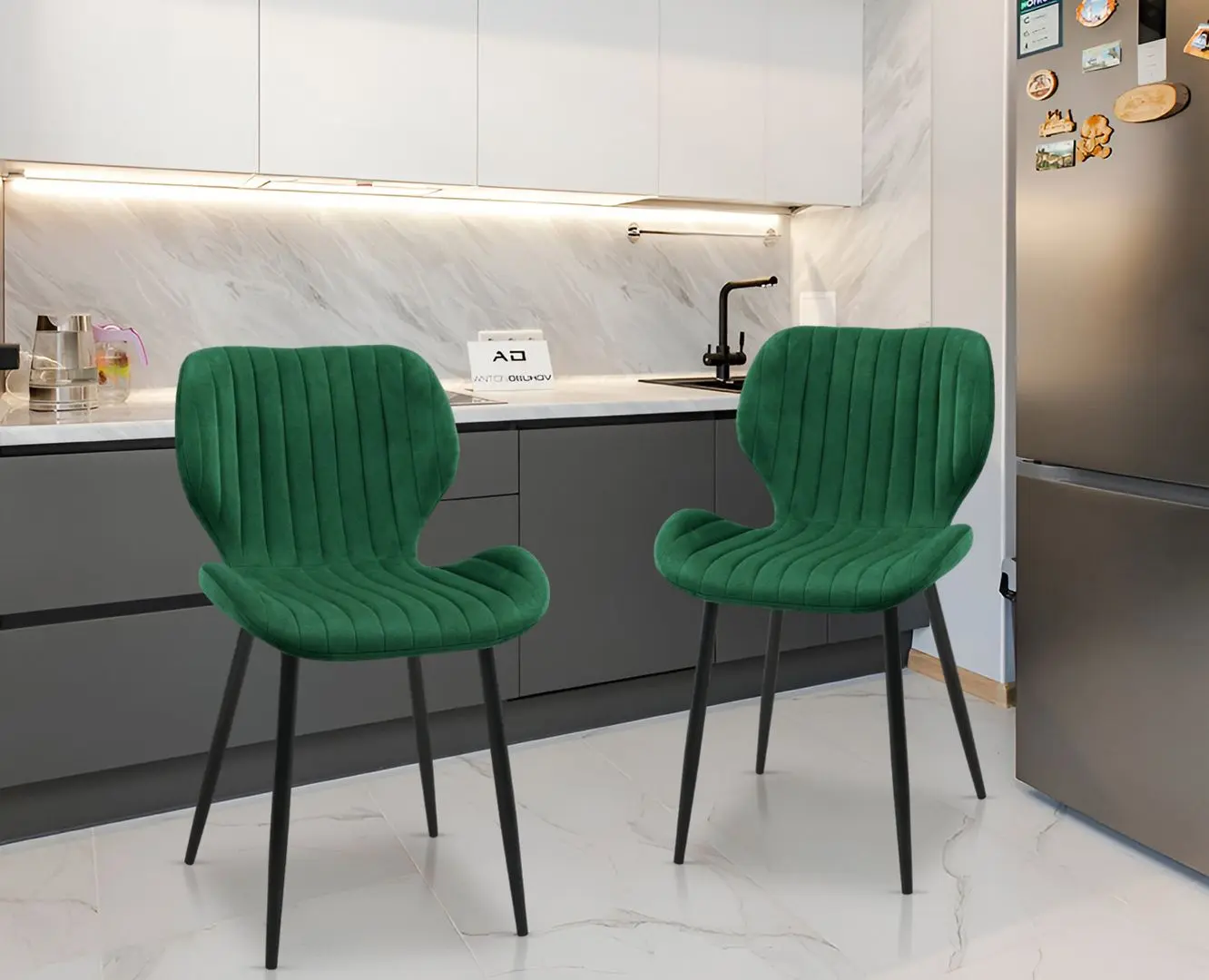 Набор стульев Akord SJ.17 (Black/Green)