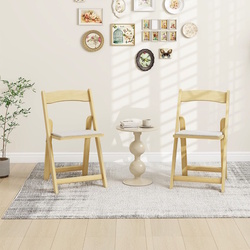 Set scaune pliabile Costway JV11740NA-2 (Natural/Grey) Thumb