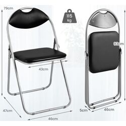 Набор стульев Costway HW54398-6 (Black) Thumb