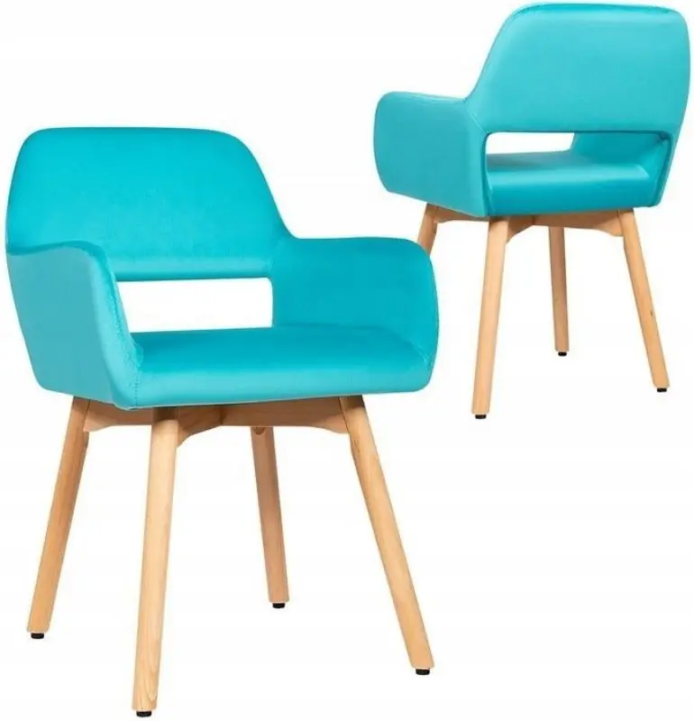 Set scaune Costway HW66056BL-2 (Blue) - 4