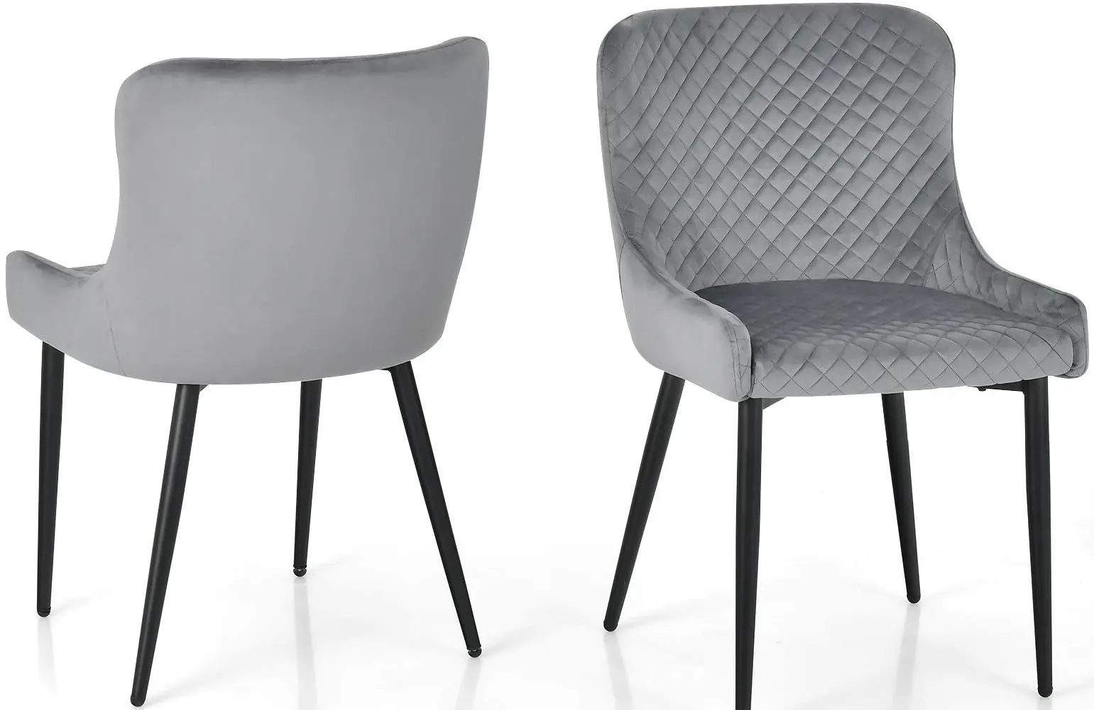 Набор стульев Costway JV10847GR-2 (Grey)