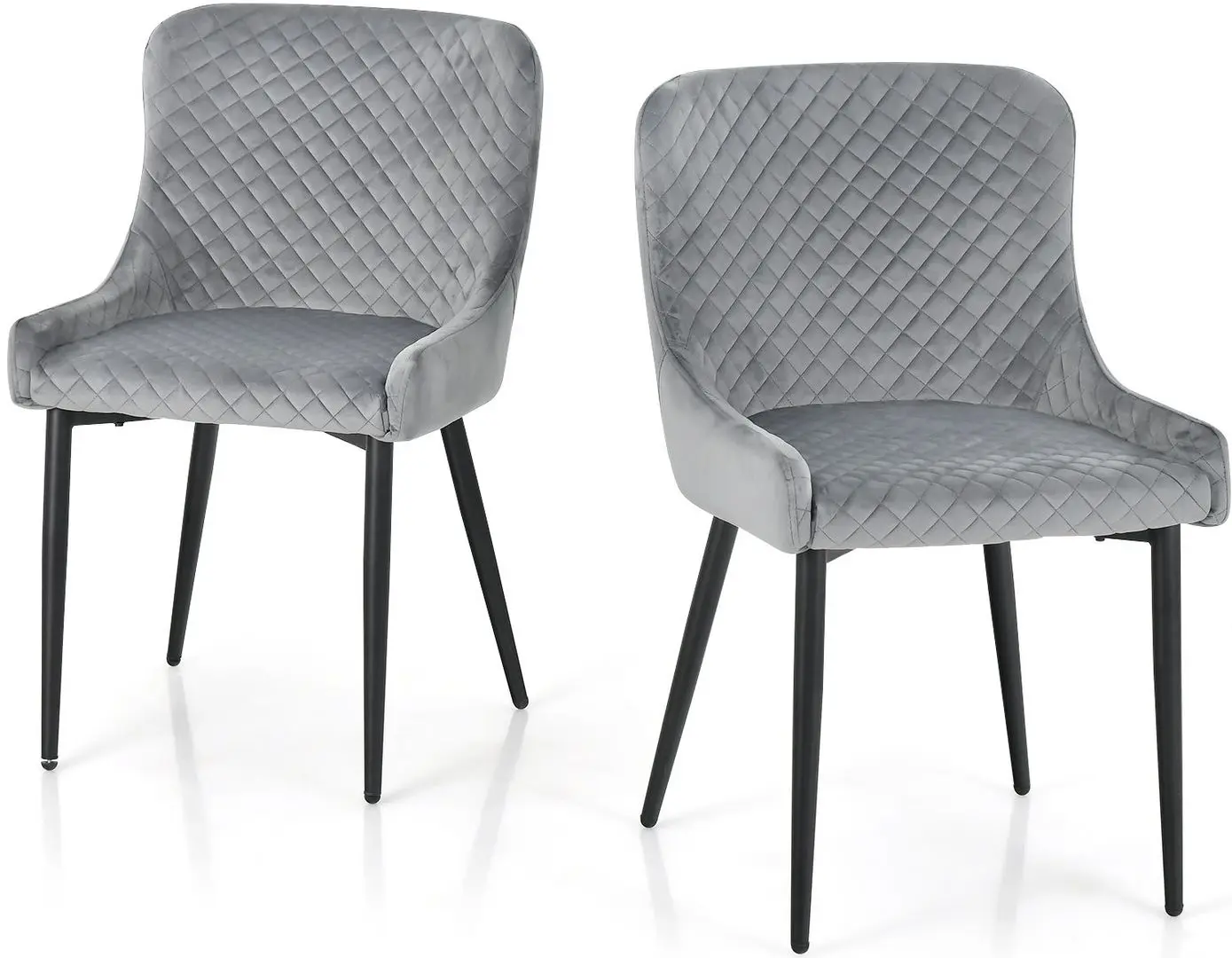 Набор стульев Costway JV10847GR-2 (Grey)