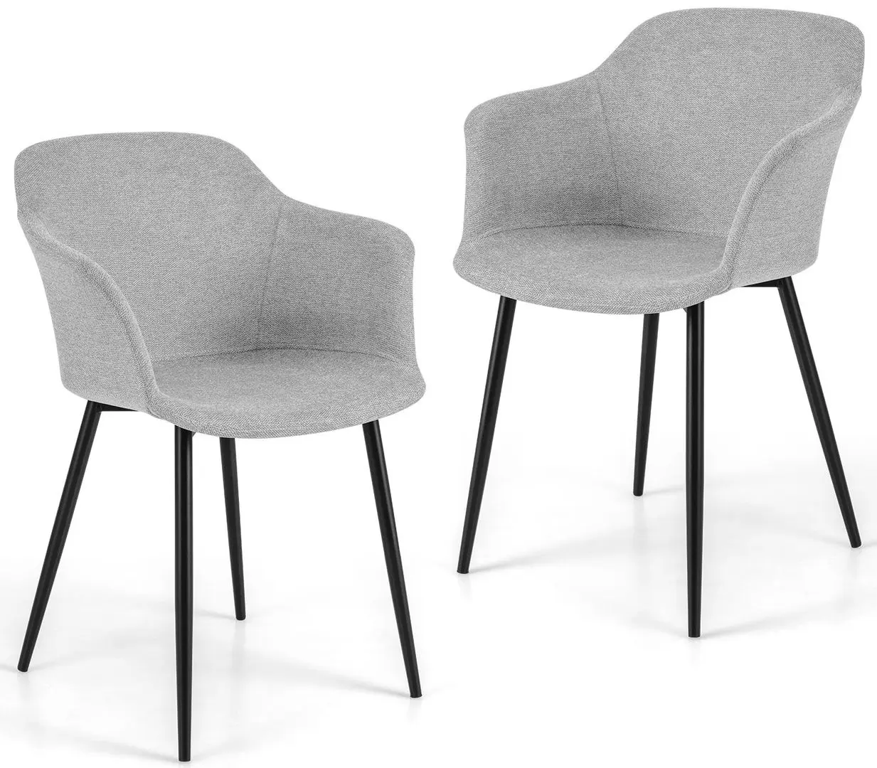 Set scaune Costway JV11029WH-2 (Light Grey)