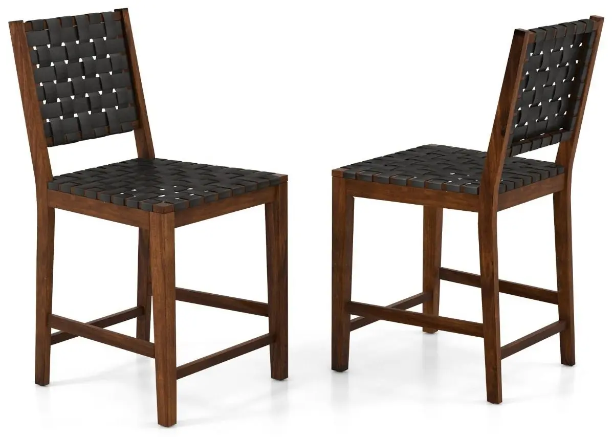 Set de scaune Costway JV11216DK (Black/Brown)