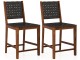 Set de scaune Costway JV11216DK (Black/Brown)