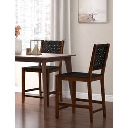 Set de scaune Costway JV11216DK (Black/Brown)