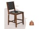 Set de scaune Costway JV11216DK (Black/Brown)