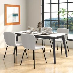 Набор стульев Costway JV11400WH-4 (White) Thumb