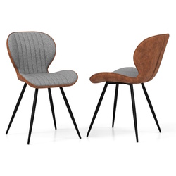 Set scaune Costway JV11538GR-2 (Grey/Brown) Thumb