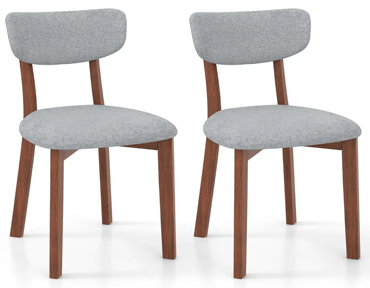 Set scaune Costway JV11608GR (Grey/Walnut) - 2