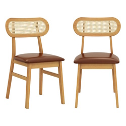 Set scaune Costway JV11675OK (Natural/Brown) Thumb