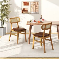 Set scaune Costway JV11675OK (Natural/Brown)