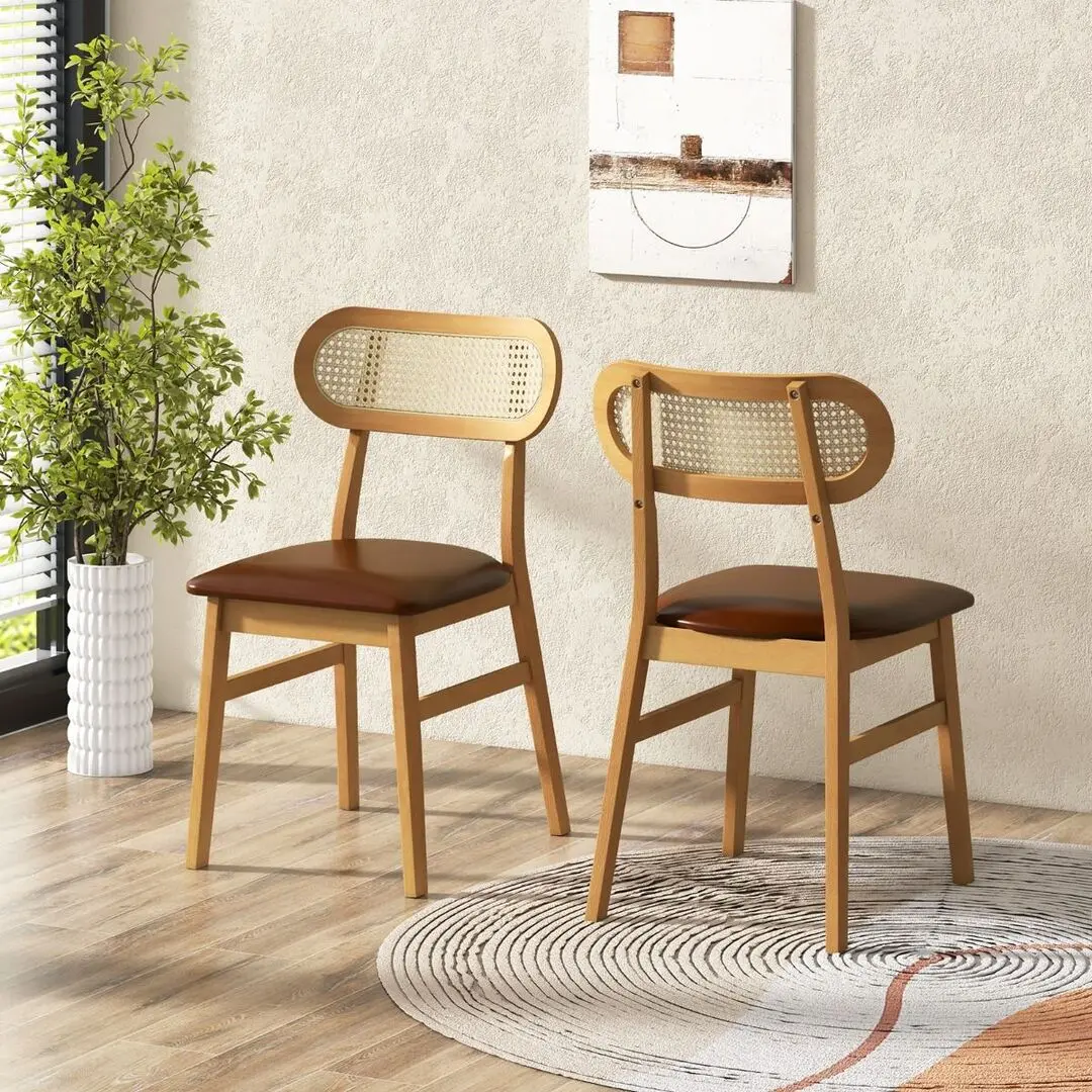 Set scaune Costway JV11675OK (Natural/Brown) - 4