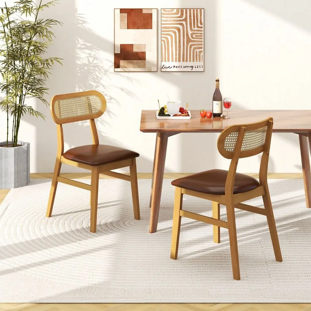 Set scaune Costway JV11675OK (Natural/Brown)