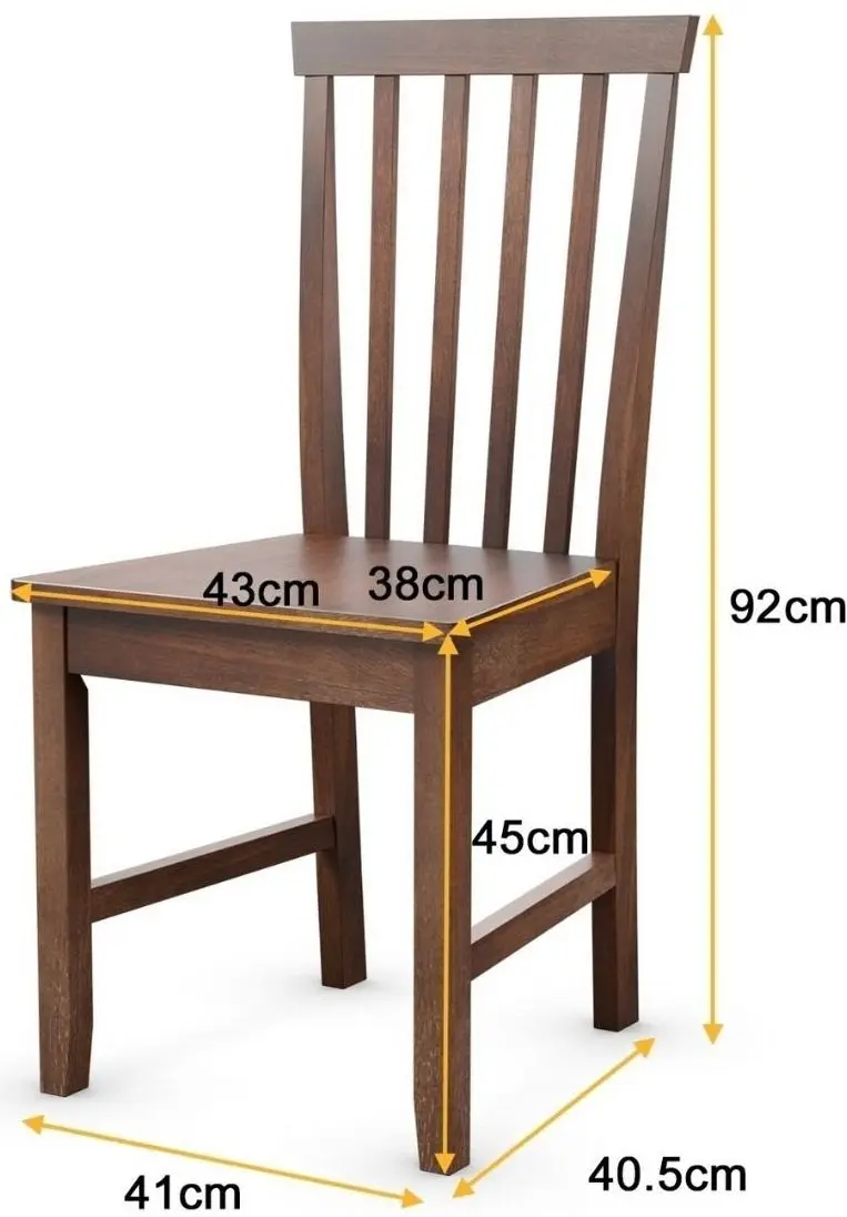 Set scaune Costway KC52882 (Brown) - 6