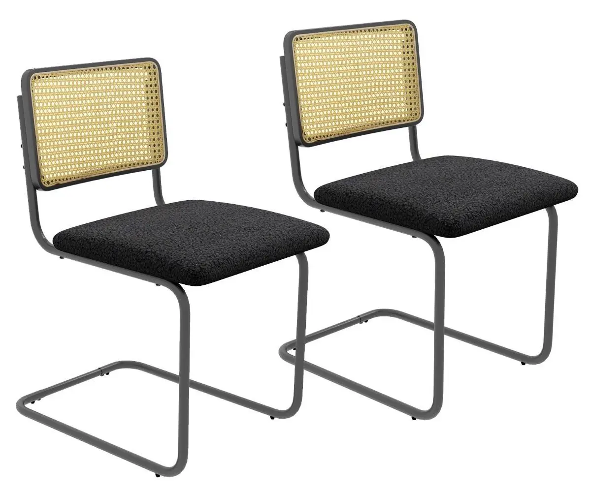 Набор стульев Costway KC55390DK-2 (Black/Yellow) - 5