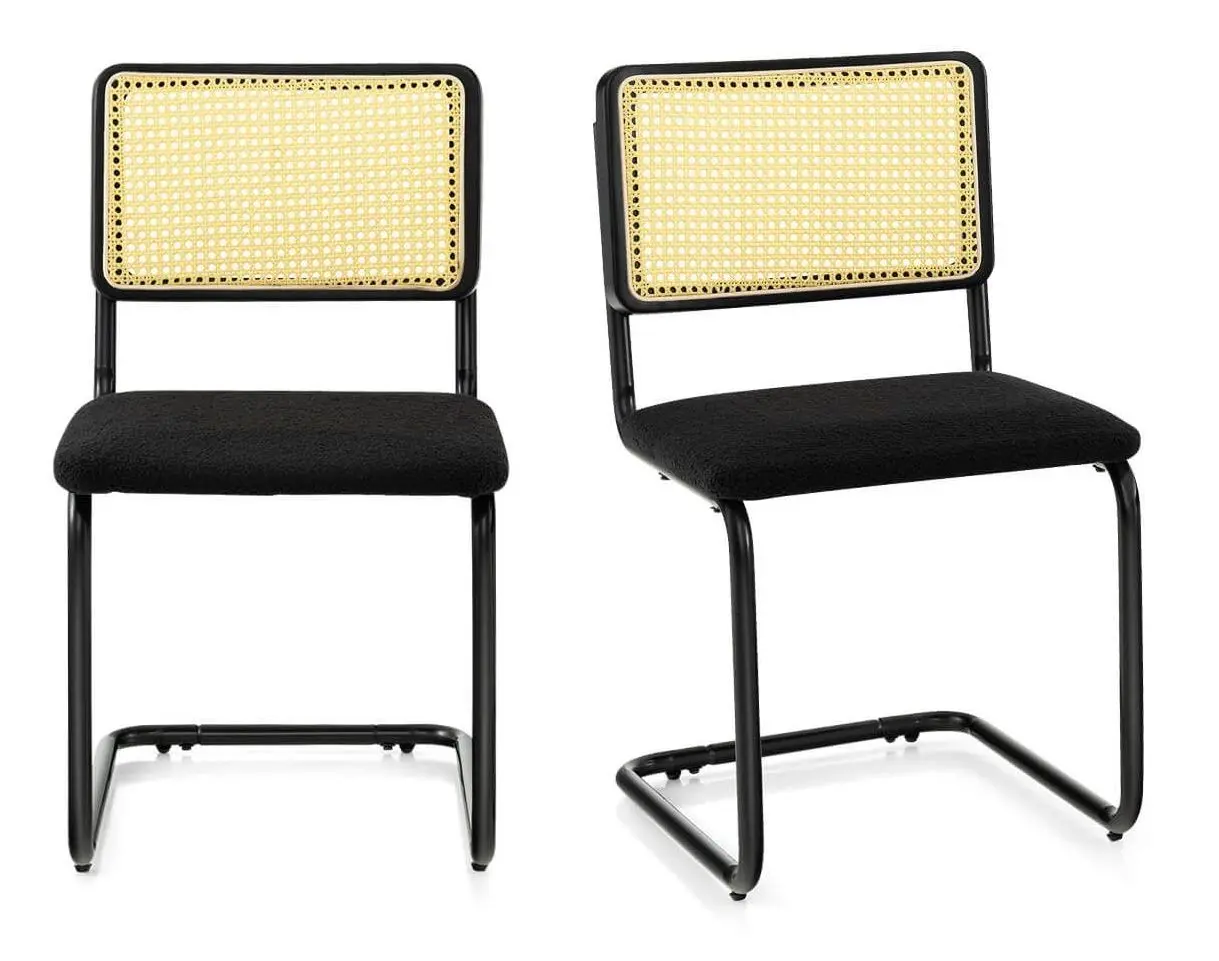 Набор стульев Costway KC55390DK-2 (Black/Yellow) - 6