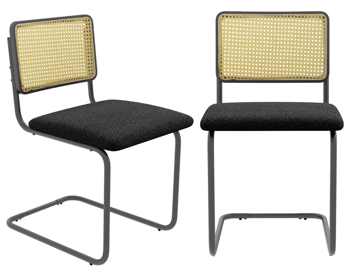 Набор стульев Costway KC55390DK-2 (Black/Yellow) - 7