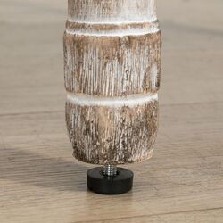 Set scaune Homcom 835-114V01 50x55x96 cm (White Cream/Antique Wood) Thumb