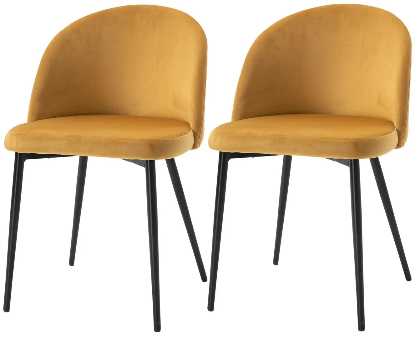 Набор стульев Homcom 835-139 49x50x77 (Yellow/Black) - 4