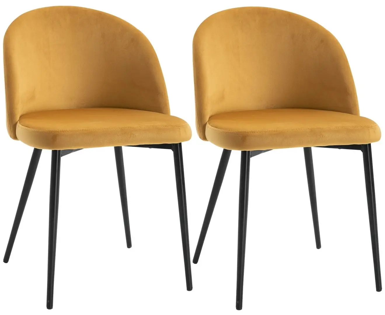 Набор стульев Homcom 835-139 49x50x77 (Yellow/Black) - 5