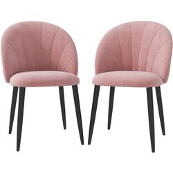 Набор стульев Homcom 835-253V00PK 52x4x79 cm (Pink/Black) Thumb