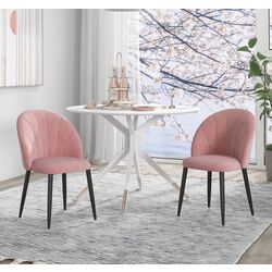 Set scaune Homcom 835-253V00PK 52x4x79 cm (Pink/Black)