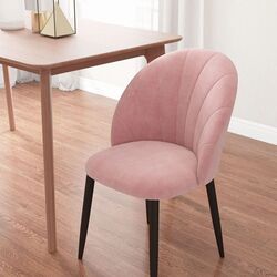 Набор стульев Homcom 835-253V00PK 52x4x79 cm (Pink/Black) Thumb