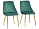 Set scaune Homcom 835-380 50x56x85 cm (Green/Gold)