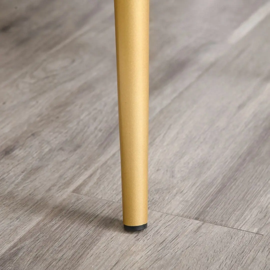 Набор стульев Homcom 835-380 50x56x85 cm (Green/Gold)