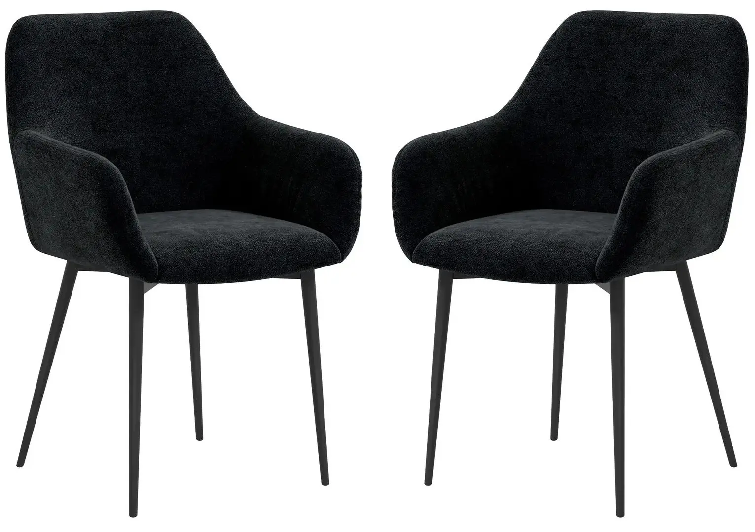 Set scaune Homcom 835-771V00BK 54x57x80 cm (Black) - 3