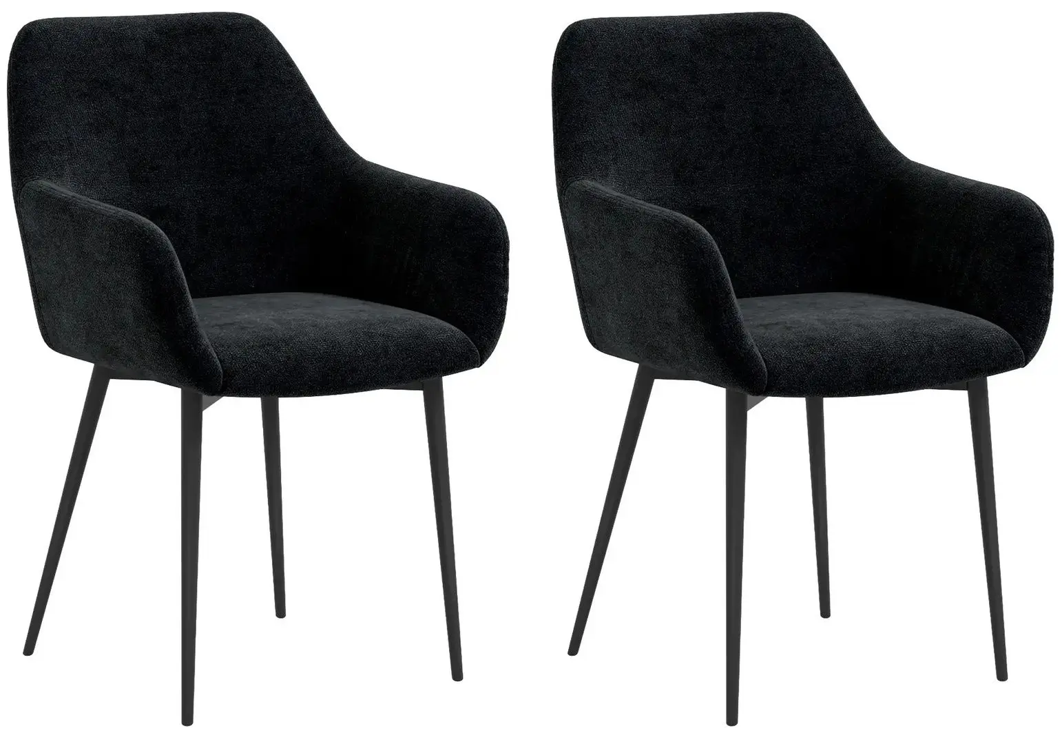 Set scaune Homcom 835-771V00BK 54x57x80 cm (Black) - 4