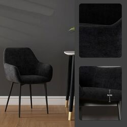 Set scaune Homcom 835-771V00BK 54x57x80 cm (Black) Thumb