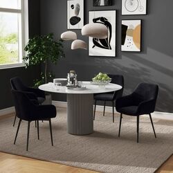 Set scaune Homcom 835-771V00BK 54x57x80 cm (Black) Thumb