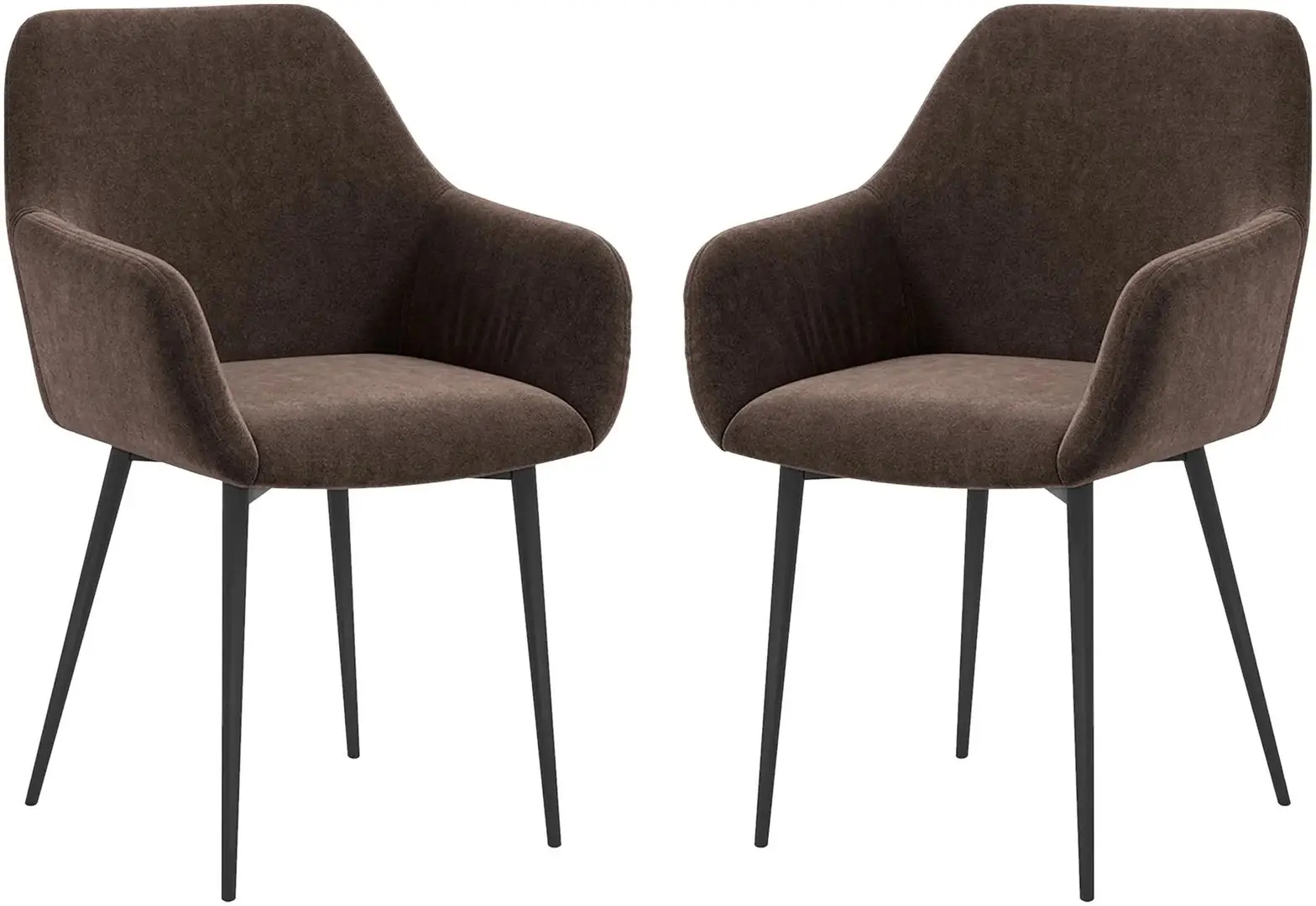 Набор стульев Homcom 835-771V00BN 54x57x80 cm (Brown/Black)