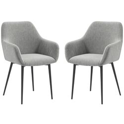 Набор стульев Homcom 835-771V01CG 54x57x80 cm (Dark Grey/Black) Thumb