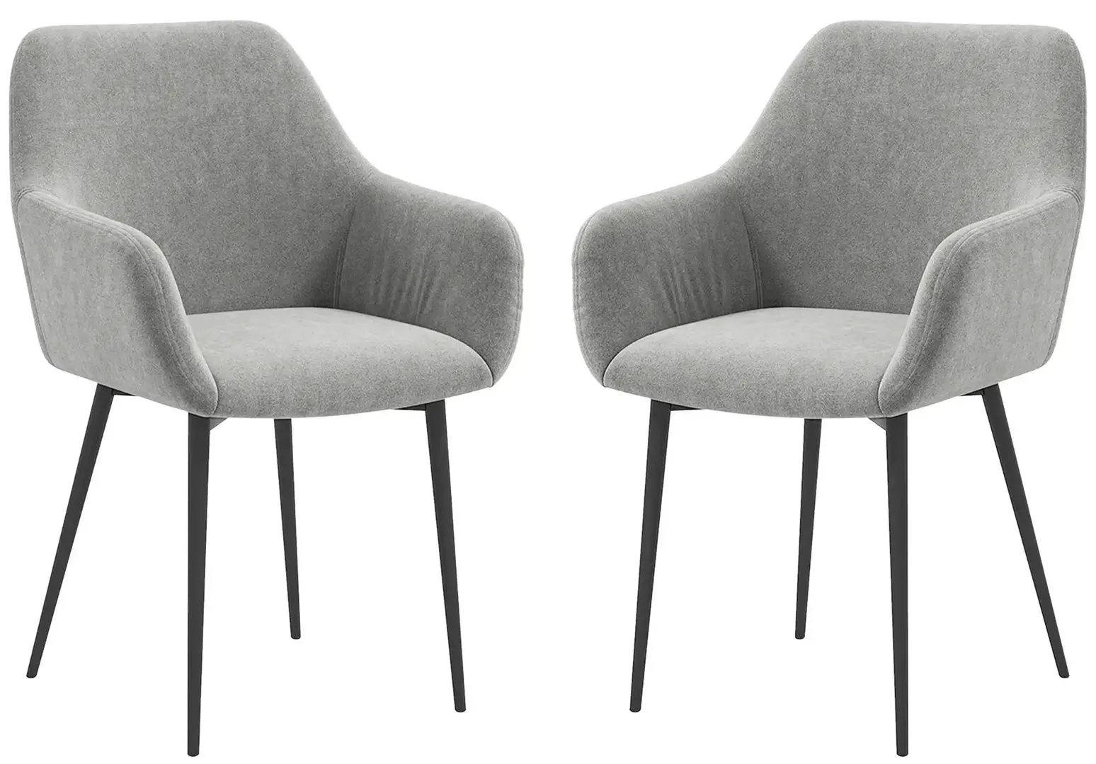 Набор стульев Homcom 835-771V01CG 54x57x80 cm (Dark Grey/Black) - 3