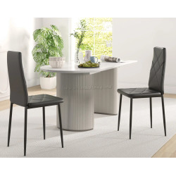 Set scaune Homcom 835-835V01BK 41x50x97cm (Black)