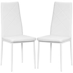 Набор стульев Homcom 835-835V01WT 41x50x97cm (White) Thumb