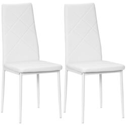 Набор стульев Homcom 835-835V01WT 41x50x97cm (White) Thumb