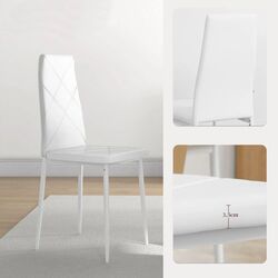 Набор стульев Homcom 835-835V01WT 41x50x97cm (White) Thumb