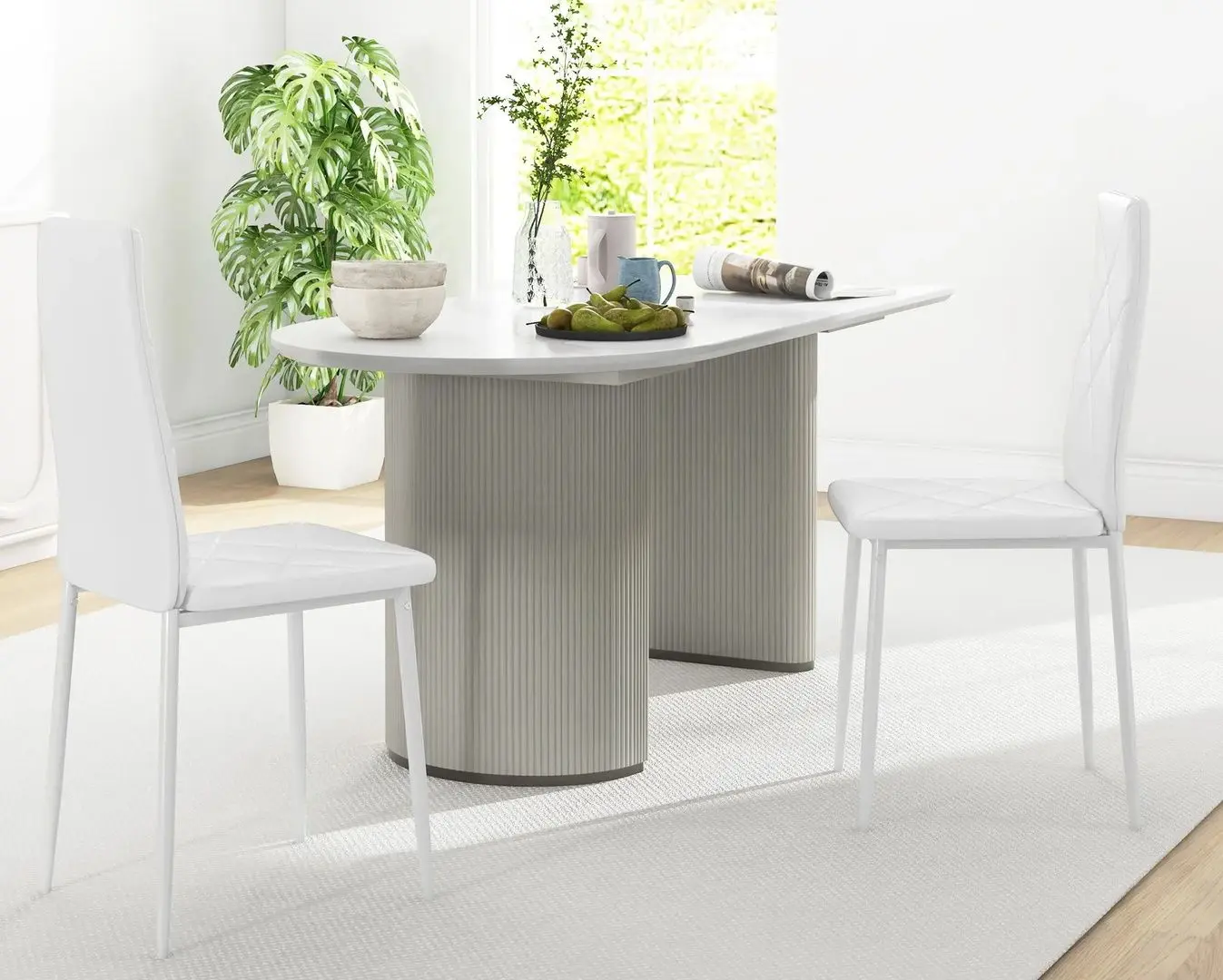 Набор стульев Homcom 835-835V01WT 41x50x97cm (White)