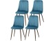 Set scaune Homcom 835-922V00DB 47x55x86 cm (Blue)