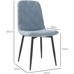 Set scaune Homcom 83A-136V00LB 45x54x87 cm (Light Blue) Thumb