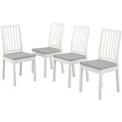 Set scaune Ikea Ekedalen/Orrsta 4 buc (Alb/Gri)